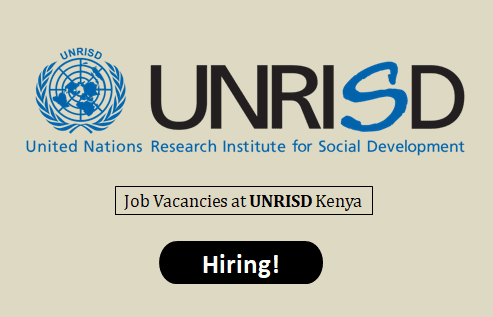 UNRISD Kenya Job Vacancies